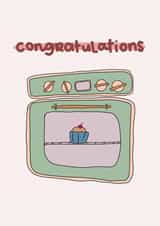 Cute pregnancy card - Bun in the oven created by The Lyon's Den Graphics