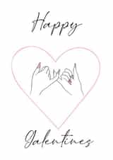 pinky promise Valentines Day Card 17010 created by @sammie.illustrates