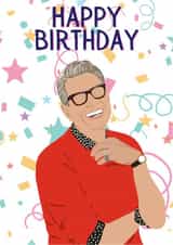 jeff goldblum Celebrity Birthday Card 13406 created by Swisa Creates