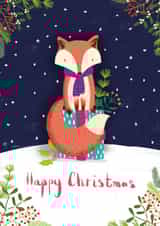fox animal Christmas Card 46338 created by Jennifer Leggett