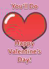 heart happy Valentines Day Card 46610 created by Tom's Cards