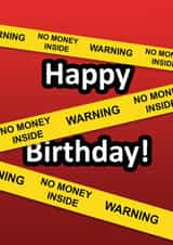 no money Birthday Card 21026 created by Tom's Cards