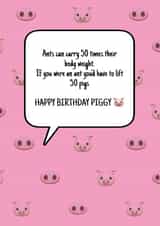 ants carry Birthday Card 46638 created by Chuckles