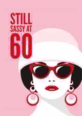 60th for her Birthday Card 16827 created by Diva Doodle Designs