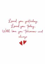 loved yesterday Valentines Day Card 18621 created by Jade Deere