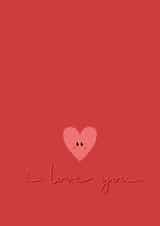 Love Heart Valentines Day Card 18622 created by Jade Deere