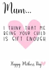 mum gift Mothers Day Card 12887 created by JJ & Roo