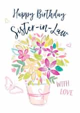 Sister-in-law bouquet Birthday card created by Katie Phythian Design