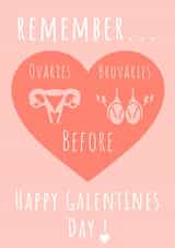 Ovaries before Brovaries Galentines Day Card created by Nikki Noo Cards