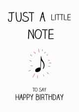 Musical Note Birthday Card created by doodleshoe paper goods