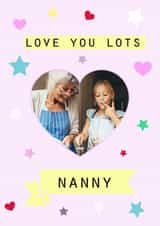 Personalised Mothers Day Photo Card created by Marie Goodchild - nanny nan Mothers Day Personalised Photo Card 12178