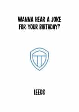leeds football Birthday Card 11735 created by Rishi