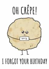 illustration pun Birthday Card 21059 created by Cowpat Designs