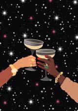 Cheers 2021 New Year Card 17579 created by Olivia Slater