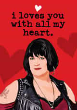 Nessa Gavin & Stacey Valentine's / Anniversary / Love Card created by Mrs Best Paper Co.