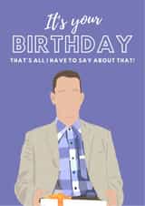 tom hanks forrest gump Birthday Card 13408 created by Swisa Creates