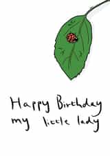 leaf ladybird Birthday Card 42853 created by Jenny’s A&D Art