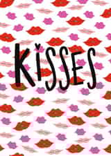 lips lipstick Valentines Day Card 21081 created by Soph AC Studio