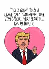 heart donald Valentines Day Card 45063 created by Jude Patla 