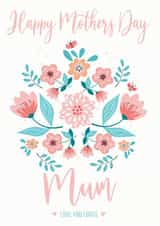 flower floral Mothers Day Card 45705 created by Trudles Doodles Handmade
