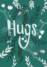 Floral hug card created by Soph AC Studio