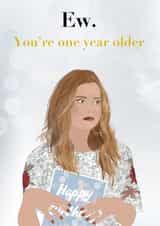 Ew Alexis Rose Schitt's Creek birthday card created by Sarah Stephenson