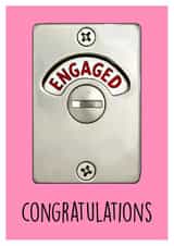 Engaged W/C door card created by Poppy & Mabel