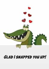crocodile love Valentines Day Card 32431 created by Maria McGregor