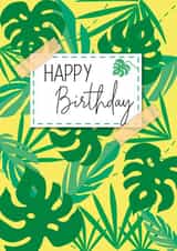 plant leaves Birthday Card 41803 created by Diary of a Craft Girl