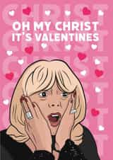 oh my christ Valentines Day Card 17124 created by Guilty Cards