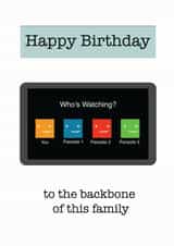 Netflix Birthday Card created by Blueberry Unicorns