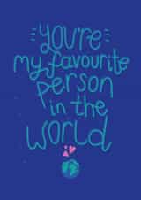 world universe Valentines Day Card 40563 created by Alice's Illustrations