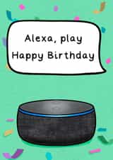 modern alexa Birthday Card 16891 created by Rude Mama
