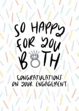 Engagement Confetti - Congratulations Card created by Muses & May 