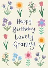 Floral Granny Birthday Card created by Sarah Catherine