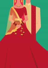 wedding indian Engagement & Marriage Card 45202 created by Eastential