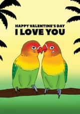 love birds Valentines Day Card 16731 created by Pearl Ivy