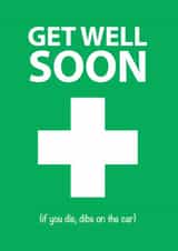 Get well soon - dibs on the car created by Alex Smith