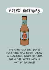 Hoppy Birthday Beer Card created by Muses & May 