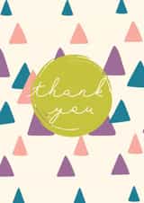 Geometric simple thank you card created by Swisa Creates