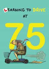 learning drive Birthday Card 20968 created by Bryony Jackson Walters