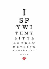 I Spy Something Beginning with Love card created by Yay Days