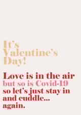 love air Valentines Day Card 46749 created by Sleek and Chic Illustrations