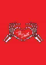 skeleton hands Anniversary Card 21142 created by Charlotte Banks