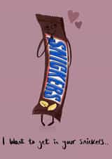 chocolate bar nuts Valentines Day Card 46413 created by mvk_prints