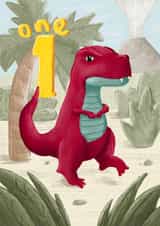 One 1 Today first birthday card created by Tris Drew