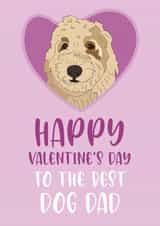 heart dog dad Valentines Day Card 6811 created by Dolli Does Design