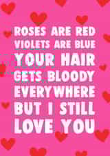 roses are red violets are blue Valentines Day Card 28966 created by Dolli Does Design