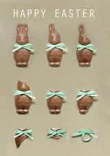 Chocolate bunny Easter card created by LAURA TRUBY DESIGNS