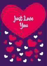 love heart Valentines Day Card 32028 created by Fantastical Cards